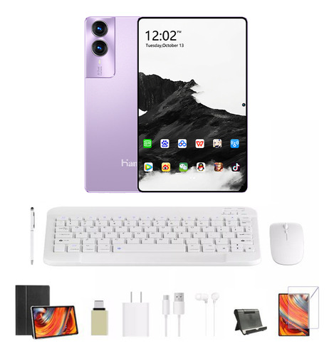 Tablet S12plus 16gb+128gb Android 13 Con Funda 5g Wifi 2sim