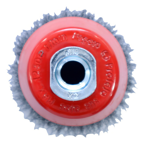 Cepillo Copa Rizado 60mm Pegasso Acero Uso Prof. Amoladora
