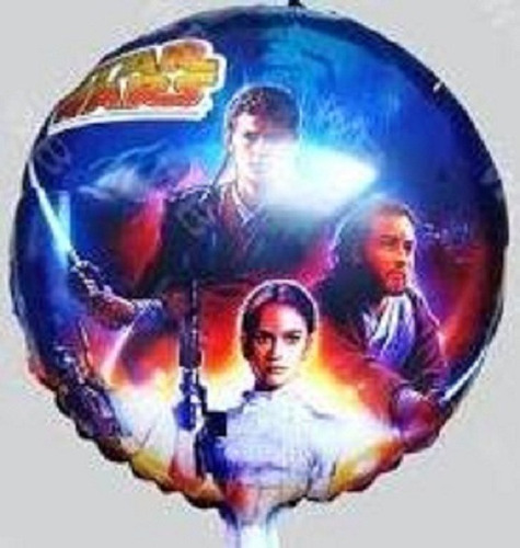 10 Globos Metalizados Star Wars 45 Cm S/ Soportes