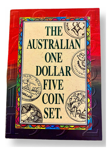 Wow Set De 5 Monedas De 1 Dolar Australiano 1984 - 1992