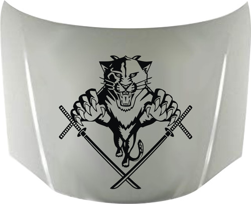 Calco Tigre 02 Para Capot + Regalo !! Graficastuning 00076