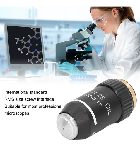 L Objetivos 100x For Microscopio Biológico 19