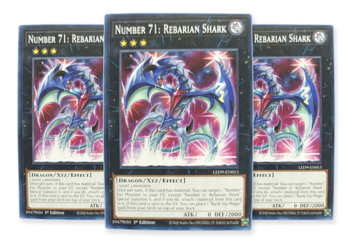 Yugi-oh! Number 71 Rebarian Shark Led9-en013 Comun
