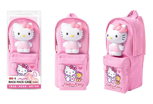Bolsa Grande Para Lápices Sanrio Kitty Con Dibujos Animados