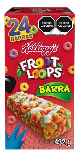 Barras De Cereal Froot Loops Kellogg´s 24pz De 18g