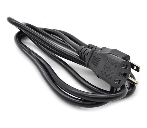 Imagen 2 de 3 de Cable Poder Corriente Fuentes De Poder Pc Monitor 1.5 Metros