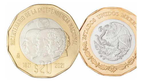 Moneda De 20 Pesos Con 3 Caras