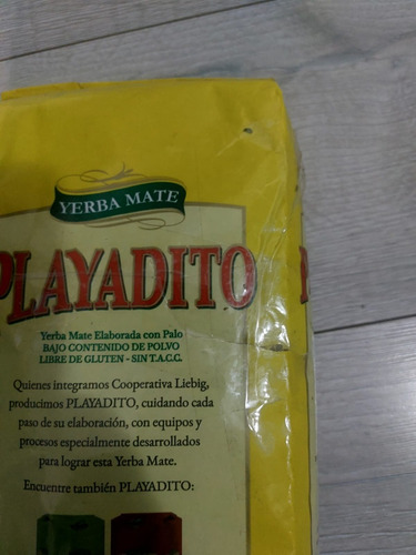 Yerba Mate Playadito 1 Kilo 1000 Gms Paq - Kg a $43