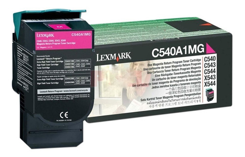 Toner Original Lexmark Magenta C 540h1 C 540 543 544 546 548