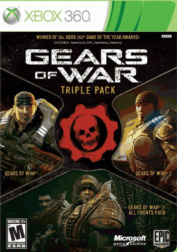 Gears Of War Pack Triple Xbox 360 (Reacondicionado)