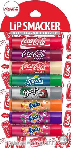 Lip Smacker Coca-cola, Sprite, Fanta · Bálsamo Labial 8 Pack
