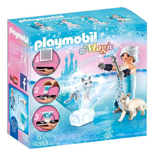 Playmobil Magic - Princesa Cristal No Gelo E Lobo - 9350 Quantidade De Peças 4