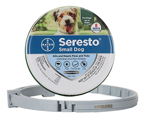 Seresto Perro Pequeño -8kg Collar Contra Pulga Garrapata