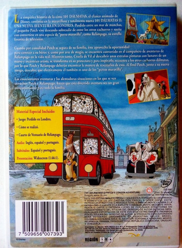 101 Dálmatas 1 & 2 Disney Dvd (Usado)