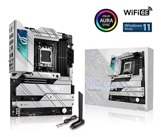 Asus Rog Strix X670e-a Gaming Wifi, Am5, Atx, 4 DDR5, Wi-fi Color Branco