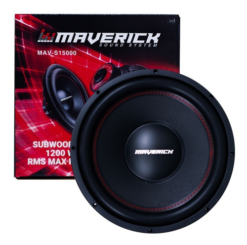 Subwoofer Maverick Doble Bobina 15 Pulgadas 1200w Max Power