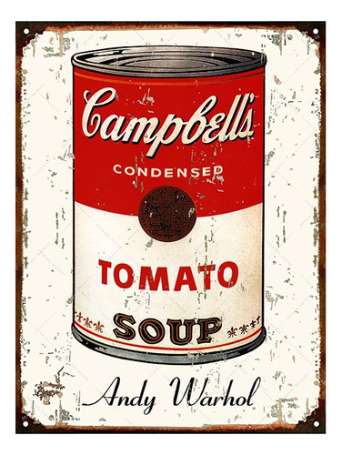 Cartel De Chapa Vintage Campbells Tomato L874