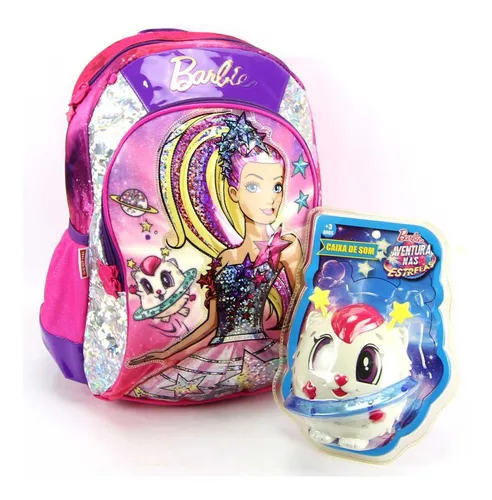 Mochila escolar Barbie A Princesa E A Pop Star Sestini