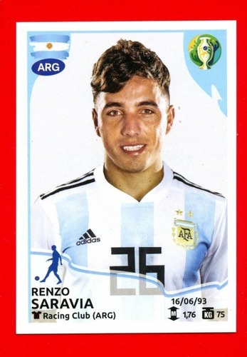 Lámina Álbum Copa América Brasil 2019 / Renzo Saravia #131