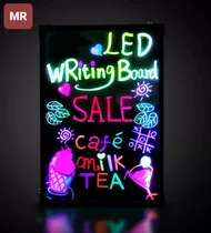 Comprar Pizarra Tiza Led 60x40 + Kit 8 Plumones Restaurant Restobar