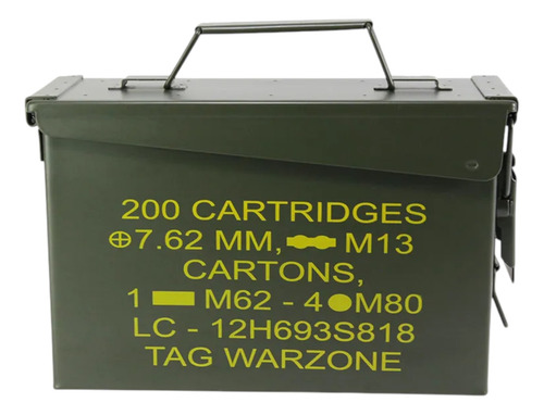 Caixa Munição Tático Ammo Box Airsoft Espingarda Nautika