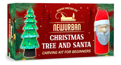 Kit Silbato Arbol Año Papa Noel Diy - Carpinteria Bloque