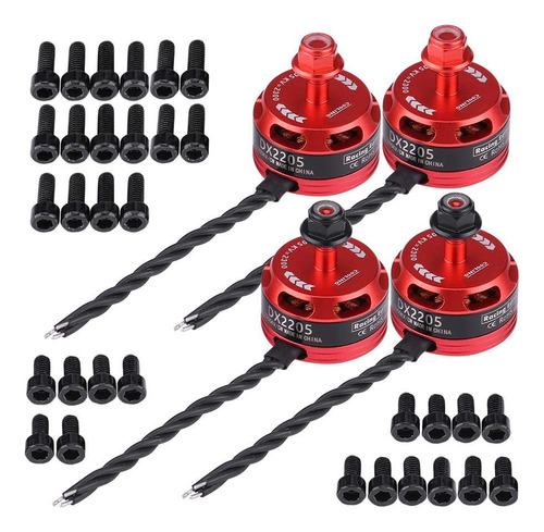 Motor Sin Escobillas Rc, 4 Piezas Dx2205 2300kv 2-4s Motor S