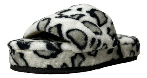 Pantufla De Peluche Abierta Varios Modelos Con Elastico