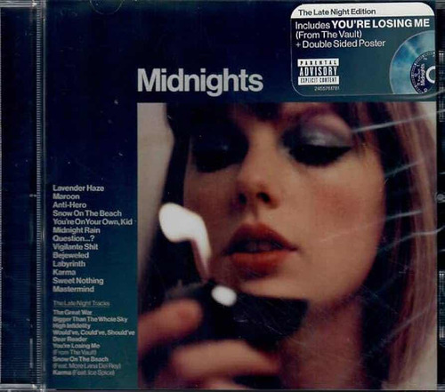 Cd Taylor Swift Midnights The Late Night Edition. Exclusive