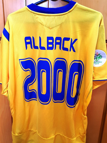 Camisa Suécia Copa 2006 Gol Nº2000 Autografada Por Allback!