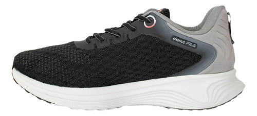 Zapatillas Fila Running Hombre Magnus H Negro Gris Rojo Cli