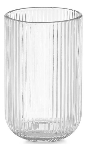 Set X6 Vasos De Vidrio Labrado Bebidas Tragos Kuchen Color Transparente