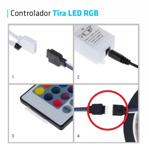 Controladora Led Tira Rgb 24 Teclas Control Remoto