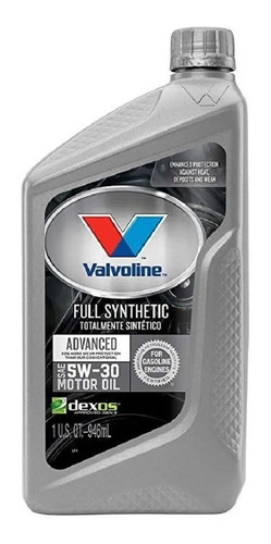 Aceite Valvoline 5w30 Advanced (100% Sintetico) X946ml - Usa