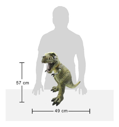 Imagen 6 de 6 de Grandes Juguetes De Dinosaurios Jurassic Rex Gigante