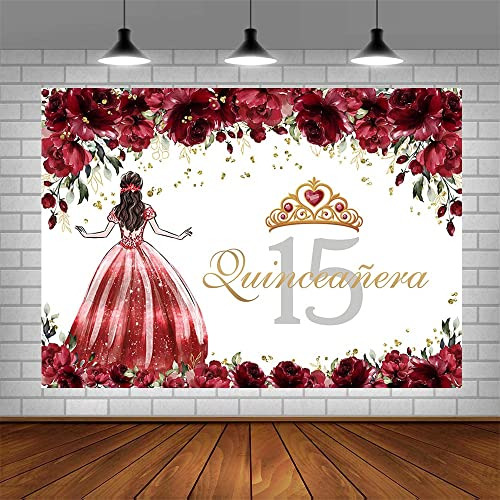 Telón De Fondo Sendy Para Quinceañera 15, Para Niñas, 15 Año