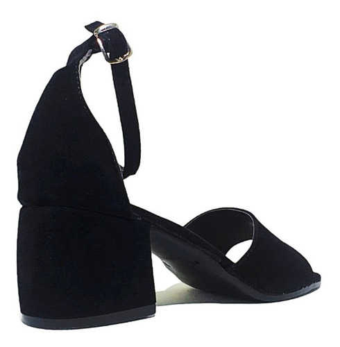 Imagen 4 de 4 de Sandalias Bina Gamuza Black
