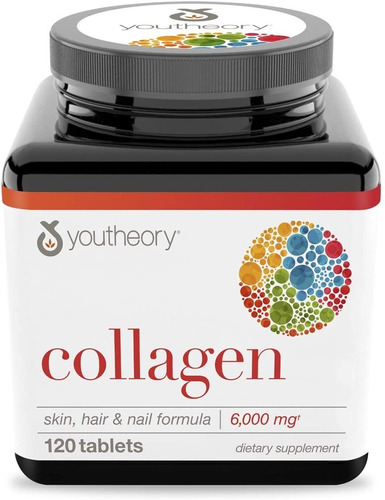 Collagen 6000 Mg Youtheory 120 Tabletas