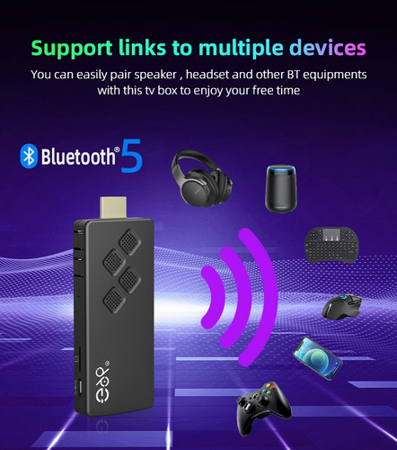 Tv Box Stick Android Tv Bluetooth Control Con Voz