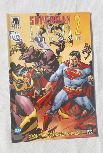 Historieta Comic * Superman Aliens Godwar 2 N° 2 Dark Horse