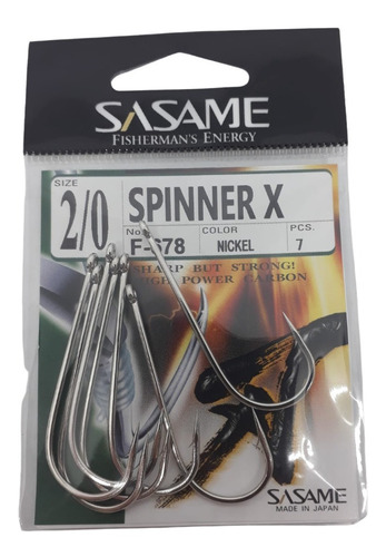 Anzuelo Sasame Spinner F-678 N 2/0 X7u Japon Pesca