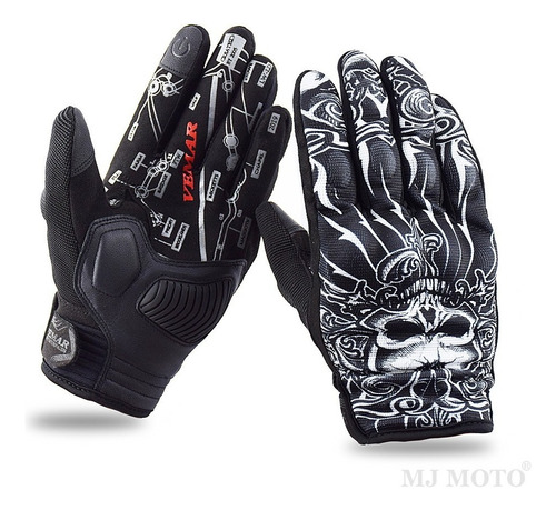 Guantes De Moto Hombres Guantes De Calavera A Prueba De Golp