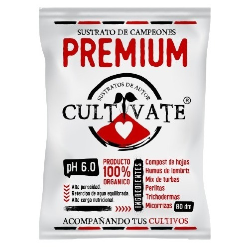 Sustrato Cultivate Premium 80 Lts 100% Orgánico 