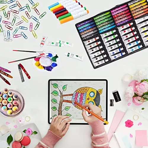 KINSPORY Maletin Pinturas para Niños, 139 Piezas Juegos de Dibujo, Pinturas  para Niños, Acuarelas Niños, Lapices de Dibujo (Rosa) - Repro-Arte