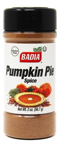 Especia Badia Pumpkin Pie 56,7 Grs Apto Kosher