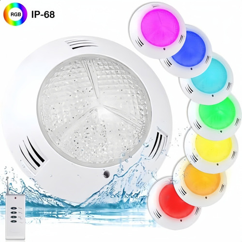 Foco Led De Piscina 9w Multicolor Sumergible Control Remoto