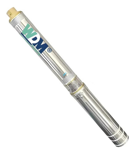 Bomba Submersa Caneta 2,0cv Para Poço Artesiano Até 180m Cor Prateado 220v