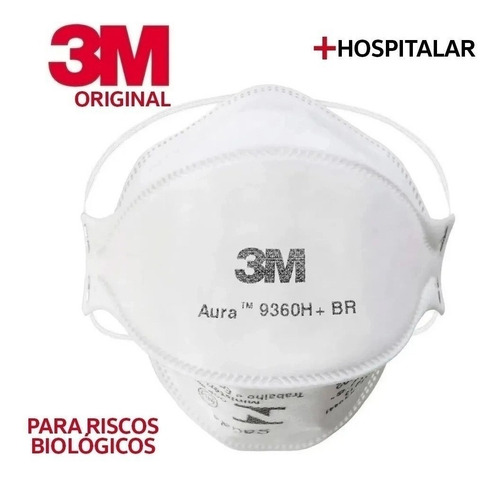 Máscara 3m Pff2 N95 Aura 9320 Br Prot Resp Anvisa Inmetro