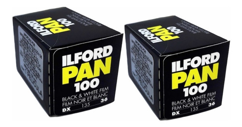 2 Rollos Ilford Pan Iso 100  36 Exp