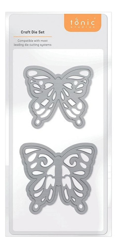 Scrapbooking Tonic Troqueles Layered Butterflies Brimstone